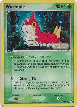 Wurmple (70/92) (Stamped) [EX: Legend Maker] | Gamers Paradise