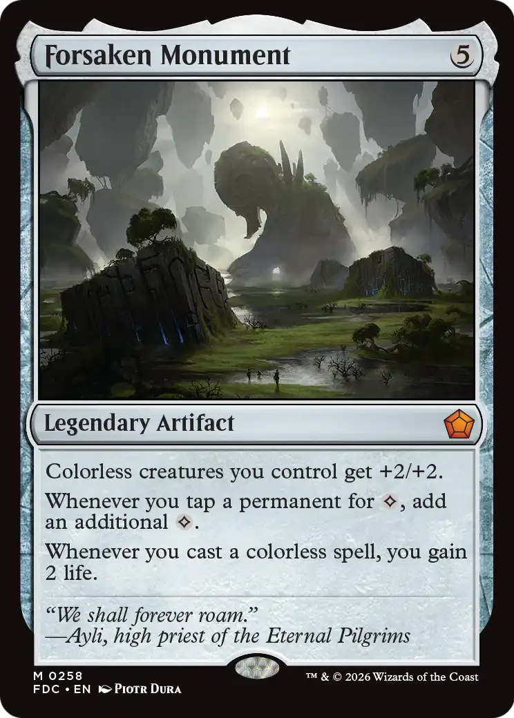 Forsaken Monument [Foundations Commander] | Gamers Paradise