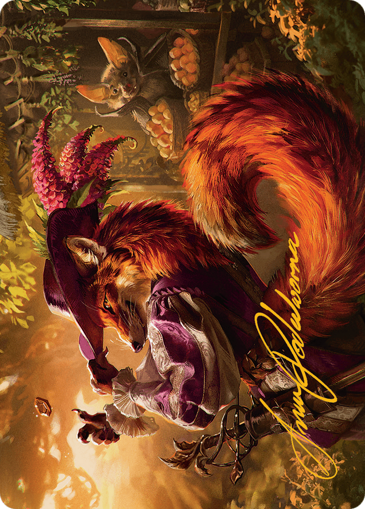 Mr. Foxglove Art Card (Gold-Stamped Signature) [Bloomburrow Art Series] | Gamers Paradise