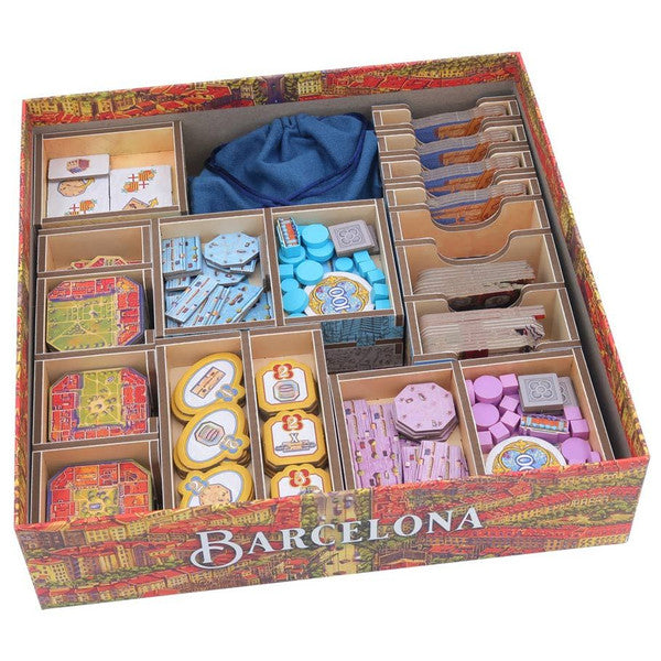 FOLDED SPACE: BOARD GAME INSERT FOR BARCELONA | Gamers Paradise