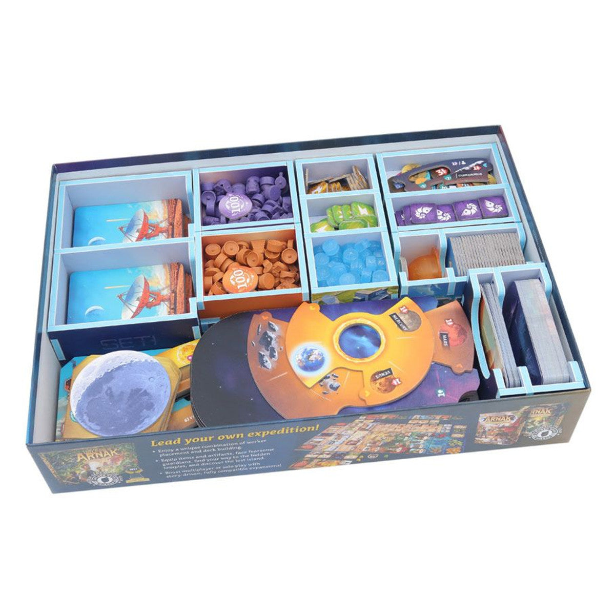 FOLDED SPACE: BOARD GAME INSERT FOR SETI : FULL COLOR | Gamers Paradise