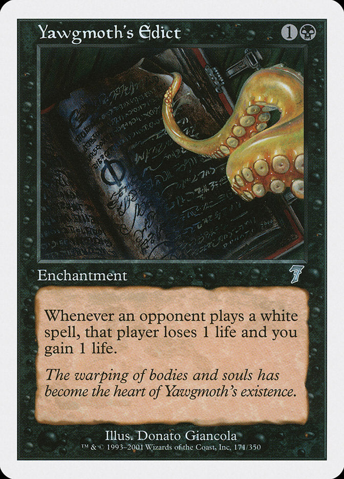 Yawgmoth's Edict [Seventh Edition] | Gamers Paradise