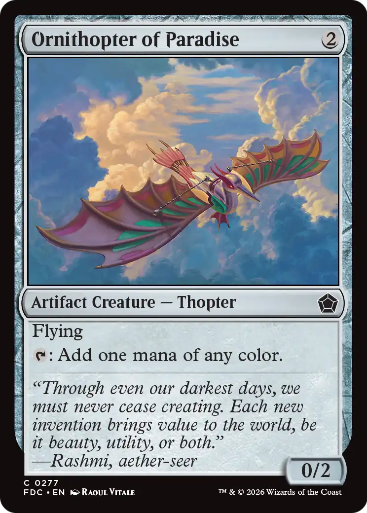 Ornithopter of Paradise [Foundations Commander] | Gamers Paradise