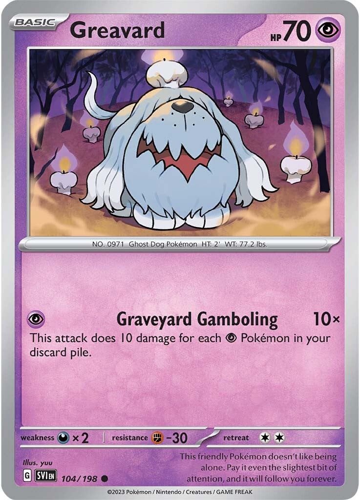 Greavard (104/198) [Scarlet & Violet: Base Set] | Gamers Paradise