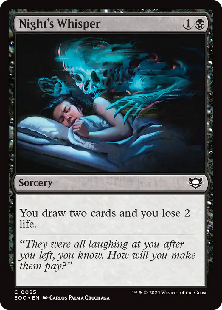 Night's Whisper [Edge of Eternities Commander] | Gamers Paradise