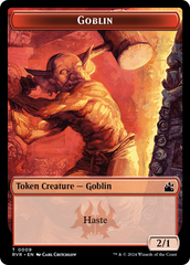 Spirit (0018) // Goblin (0009) Double-Sided Token [Ravnica Remastered Tokens] | Gamers Paradise