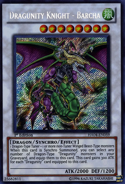 Dragunity Knight - Barcha [HA04-EN059] Secret Rare | Gamers Paradise