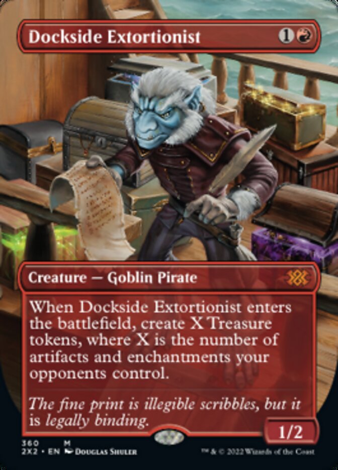 Dockside Extortionist (Borderless Alternate Art) [Double Masters 2022] | Gamers Paradise