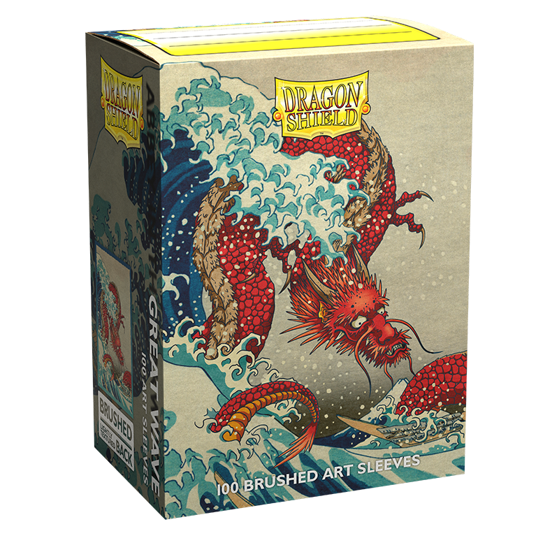 Dragon Shield: Standard 100ct Brushed Art Sleeves - The Great Wave | Gamers Paradise