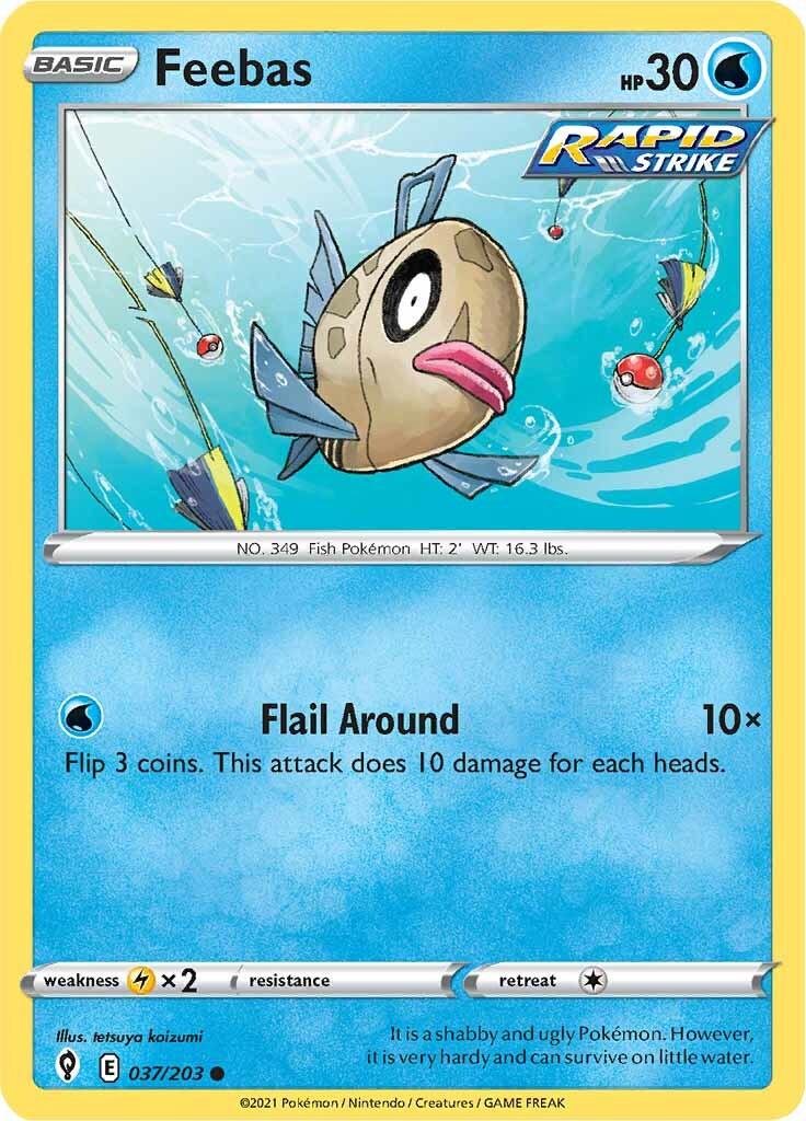 Feebas (037/203) [Sword & Shield: Evolving Skies] | Gamers Paradise