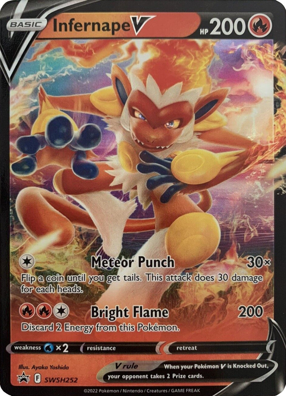 Infernape V (SWSH252) [Sword & Shield: Black Star Promos] | Gamers Paradise