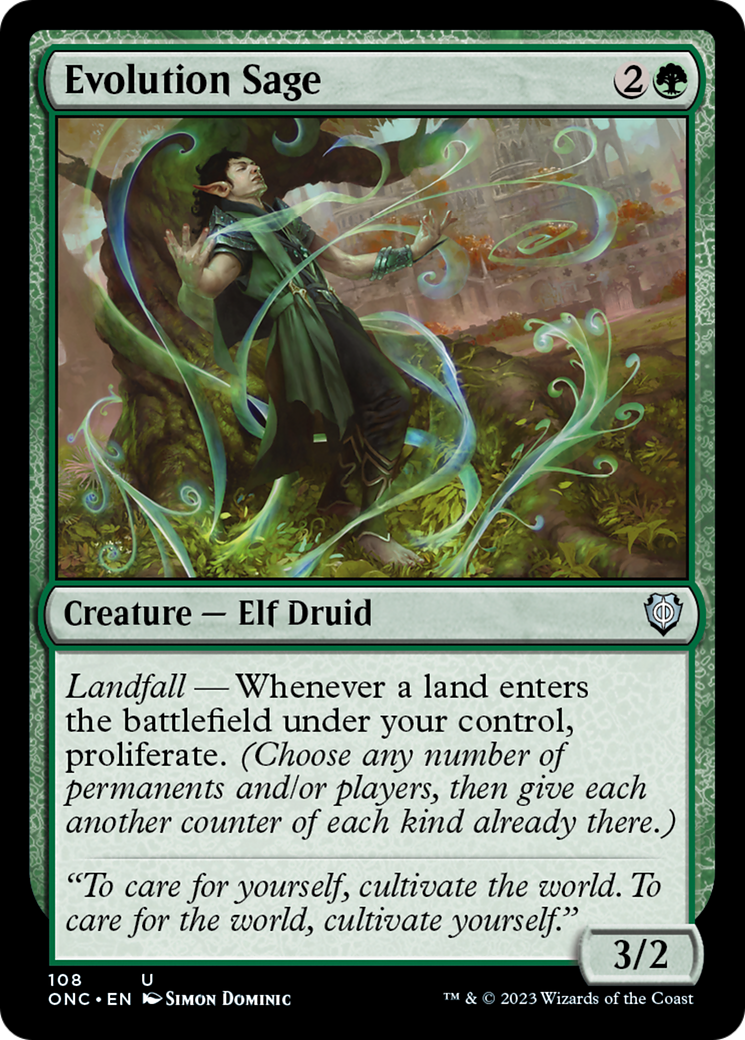 Evolution Sage [Phyrexia: All Will Be One Commander] | Gamers Paradise