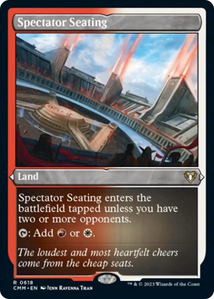 Spectator Seating (Foil Etched) [Commander Masters] | Gamers Paradise