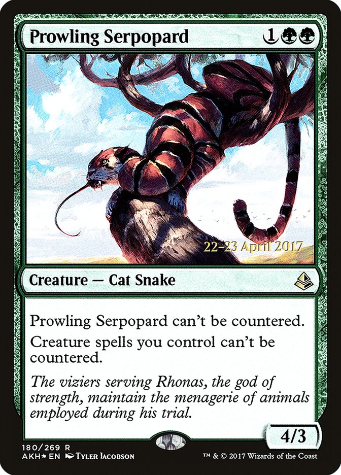 Prowling Serpopard [Amonkhet Prerelease Promos] | Gamers Paradise