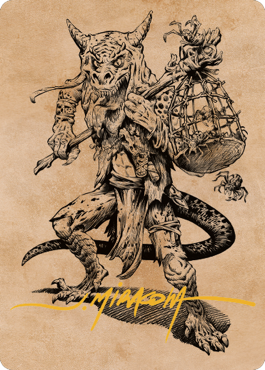 Taunting Kobold Art Card (Gold-Stamped Signature) [Commander Legends: Battle for Baldur's Gate Art Series] | Gamers Paradise
