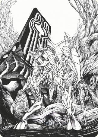 Lukka, Bound to Ruin Art Card [Phyrexia: All Will Be One Art Series] | Gamers Paradise