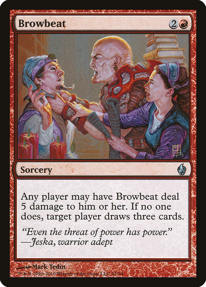 Browbeat [Premium Deck Series: Fire and Lightning] | Gamers Paradise