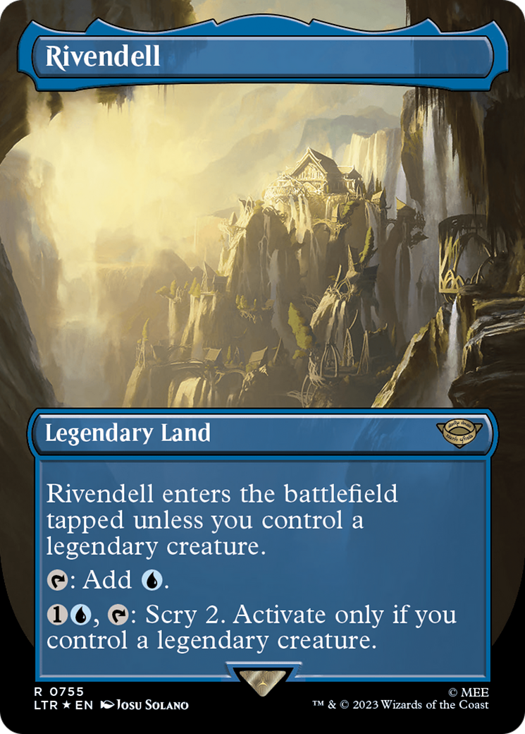 Rivendell (Borderless) (Surge Foil) [The Lord of the Rings: Tales of Middle-Earth] | Gamers Paradise
