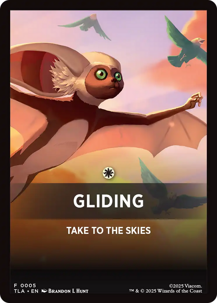 Gliding Theme Card [Avatar: The Last Airbender Tokens] | Gamers Paradise