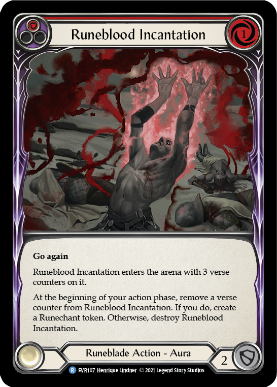 Runeblood Incantation (Red) [EVR107] (Everfest)  1st Edition Normal | Gamers Paradise