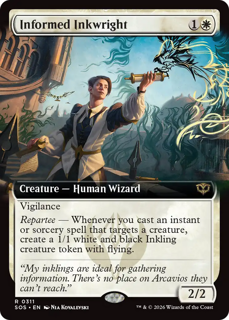 Informed Inkwright (Extended Art) [Secrets of Strixhaven] | Gamers Paradise