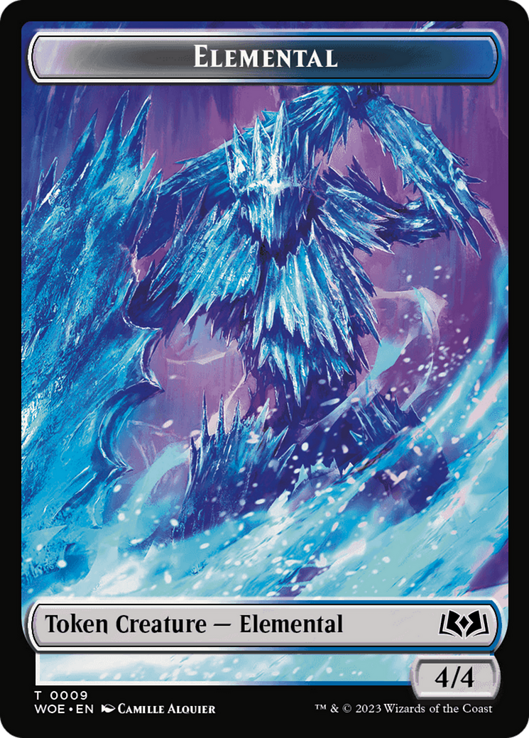 Elemental // Food (0013) Double-Sided Token [Wilds of Eldraine Tokens] | Gamers Paradise