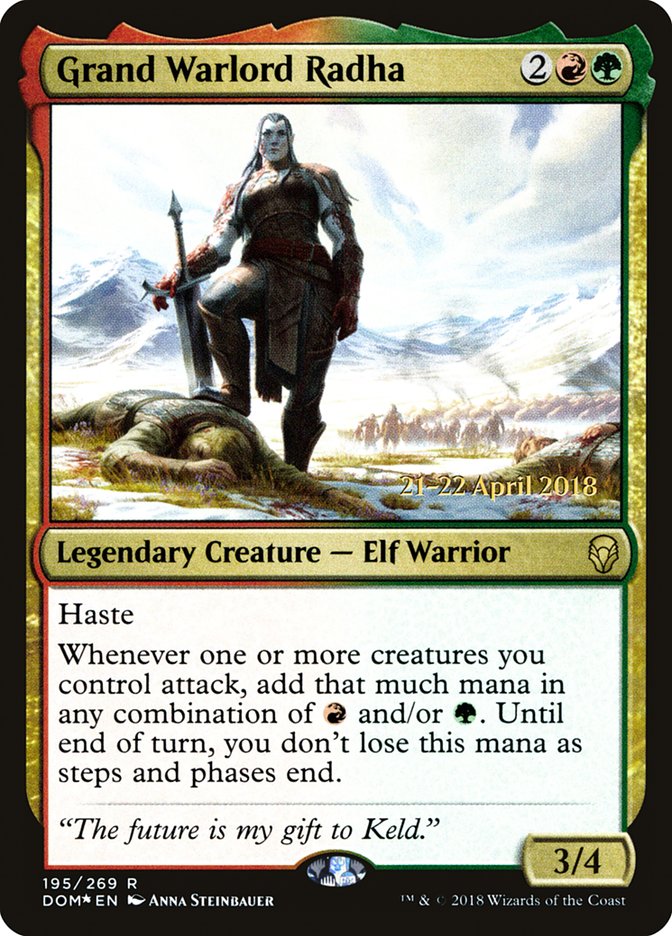 Grand Warlord Radha [Dominaria Prerelease Promos] | Gamers Paradise