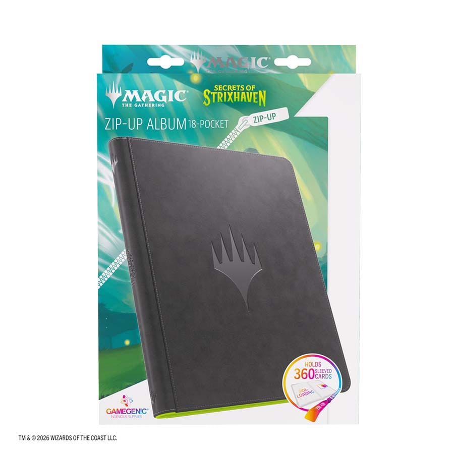 Magic: The Gathering | Secrets of Strixhaven PRIME ZIP-UP ALBUM 18-POCKET: BLACK AND GREEN | Gamers Paradise