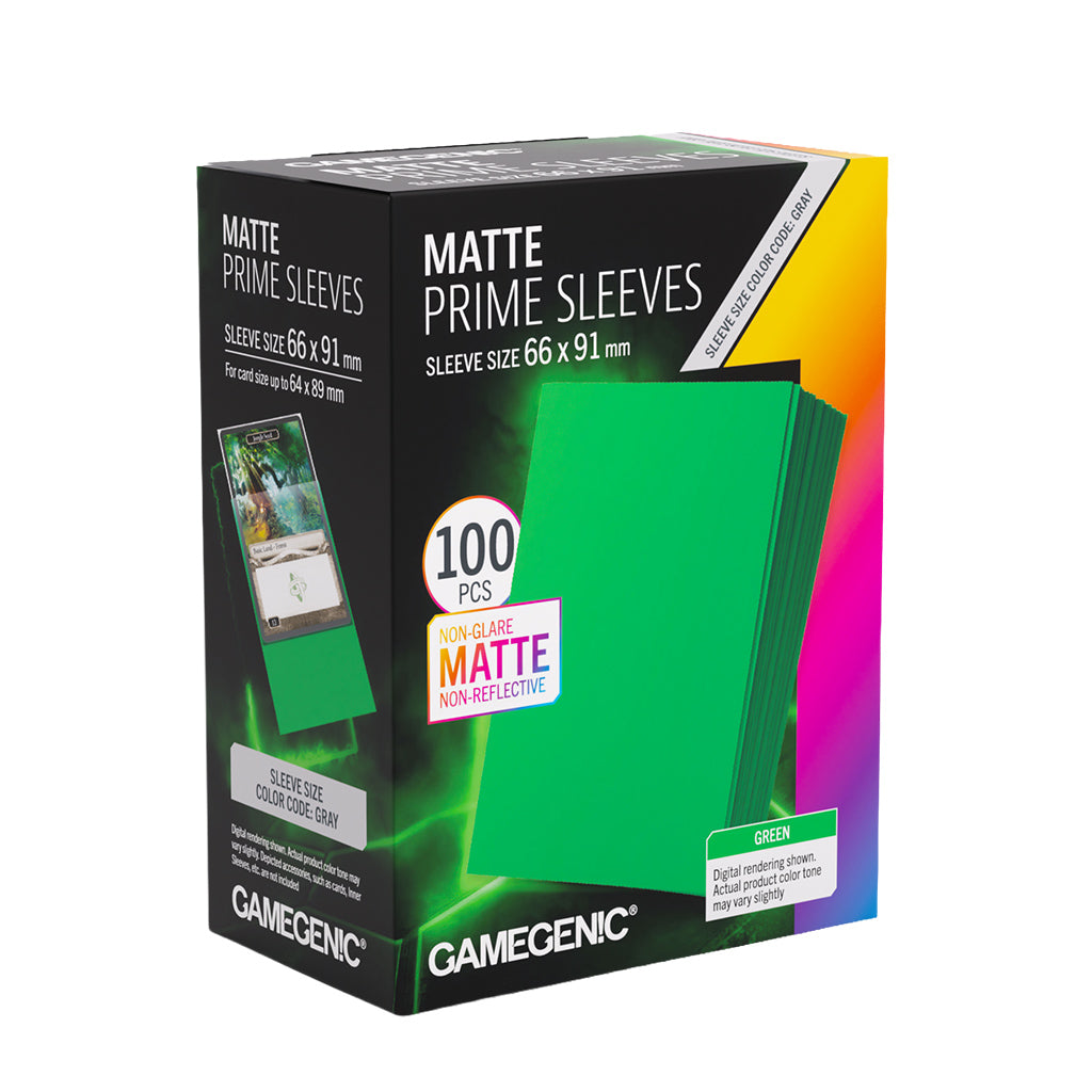 Matte Prime Sleeves Green | Gamers Paradise