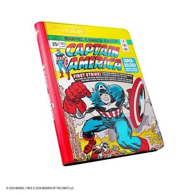 Magic: The Gathering | Marvel Super Heroes Zip-Up Album 18-Pocket - Captain America/Black Panther | Gamers Paradise
