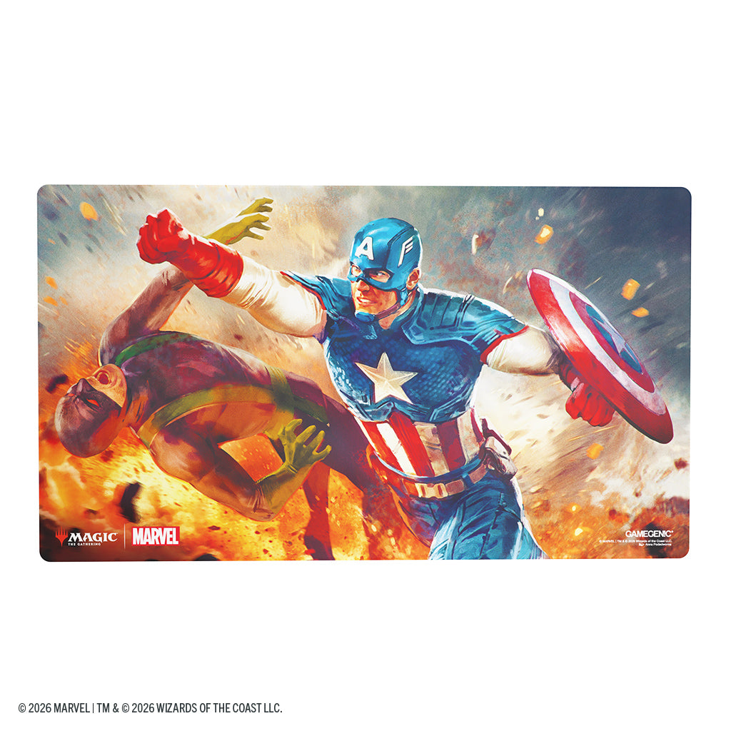 Magic: The Gathering | Marvel Super Heroes Prime Playmat - Captain America, Super-Soldier | Gamers Paradise