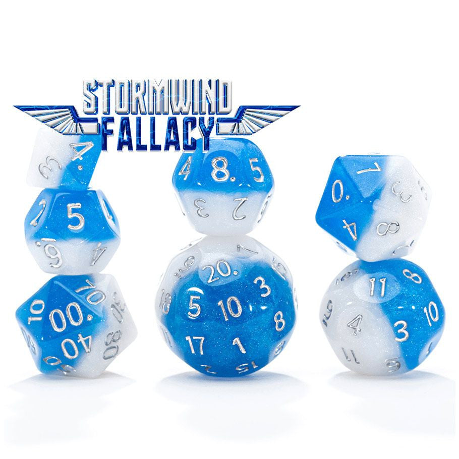 7-Set Cube: Double Dice: Stormwind Fallacy Blue | Gamers Paradise