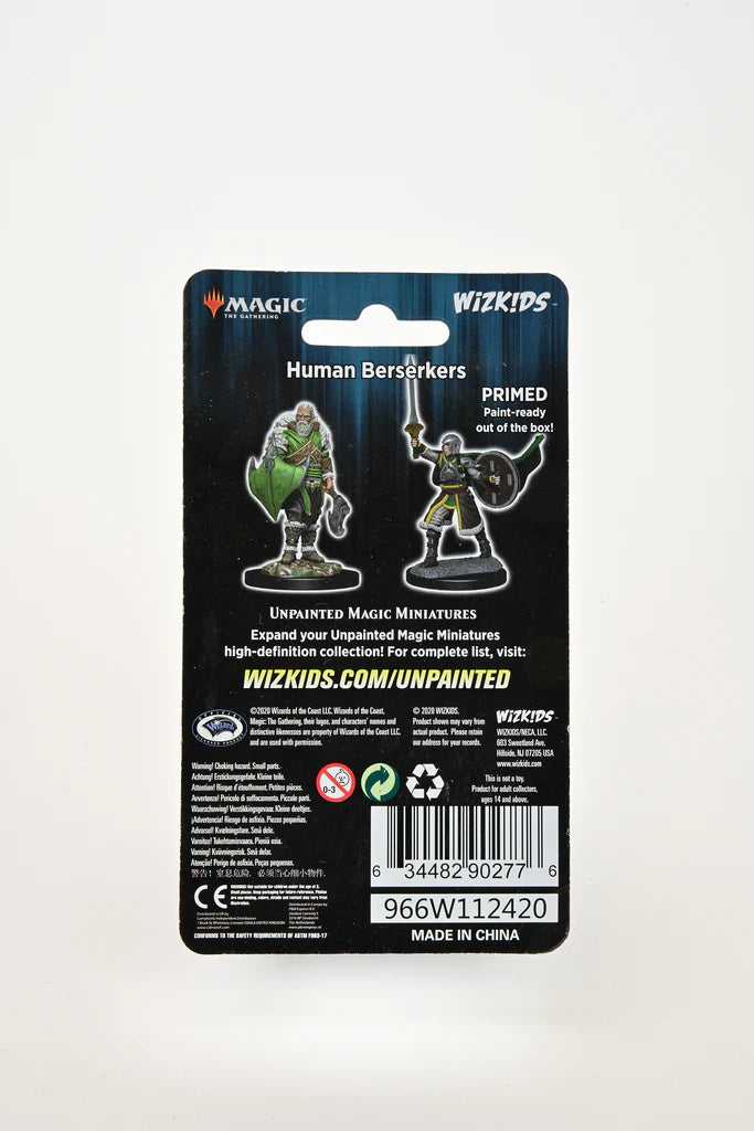 MAGIC: THE GATHERING UNPAINTED MINIATURES: HUMAN BERSERKERS | Gamers Paradise