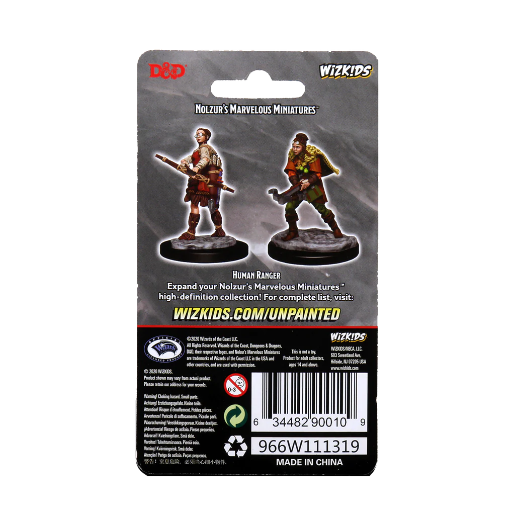 D&D NOLZUR'S MARVELOUS MINIATURES: FEMALE HUMAN RANGER | Gamers Paradise