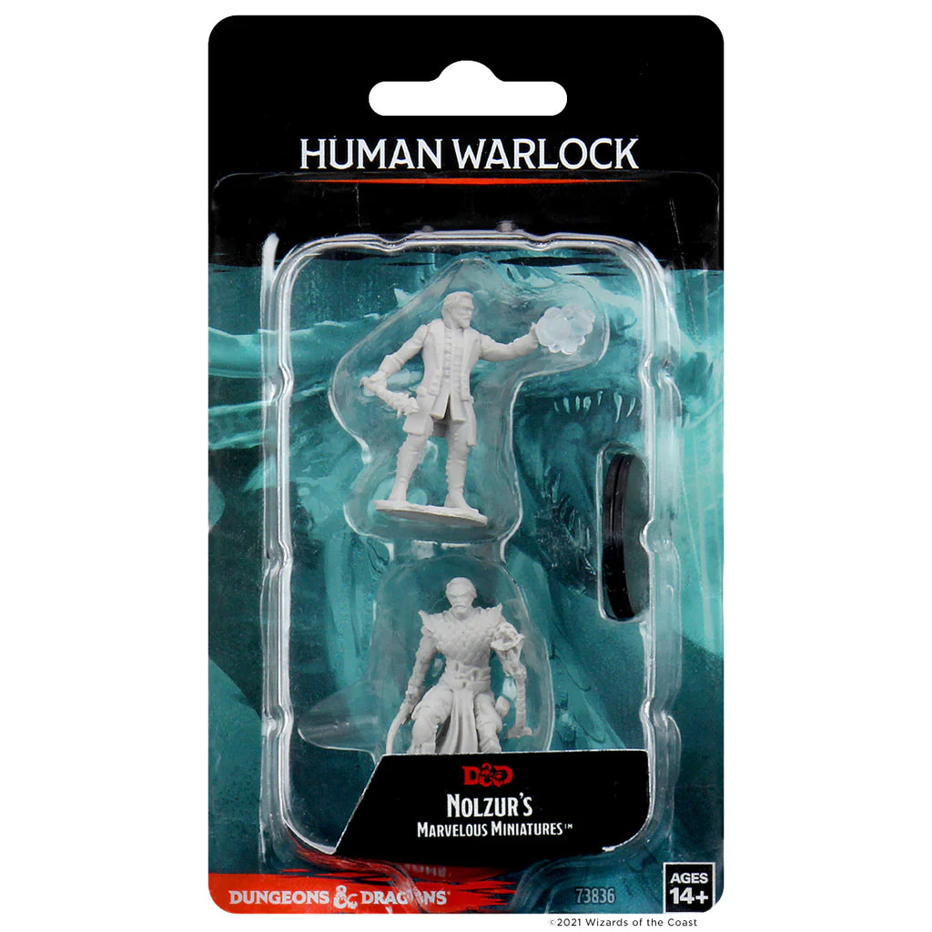 D&D NOLZUR'S MARVELOUS MINIATURES: MALE HUMAN WARLOCK | Gamers Paradise