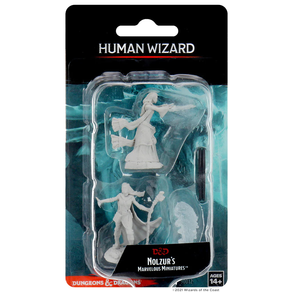 D&D NOLZUR'S MARVELOUS MINIATURES - FEMALE HUMAN WIZARD | Gamers Paradise