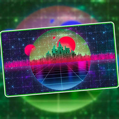 INFINITE BLACK: PREMIUM RETROWAVE PLAYMATS | Gamers Paradise