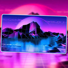 INFINITE BLACK: PREMIUM RETROWAVE PLAYMATS | Gamers Paradise