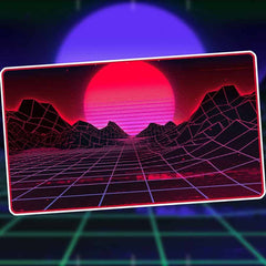 INFINITE BLACK: PREMIUM RETROWAVE PLAYMATS | Gamers Paradise