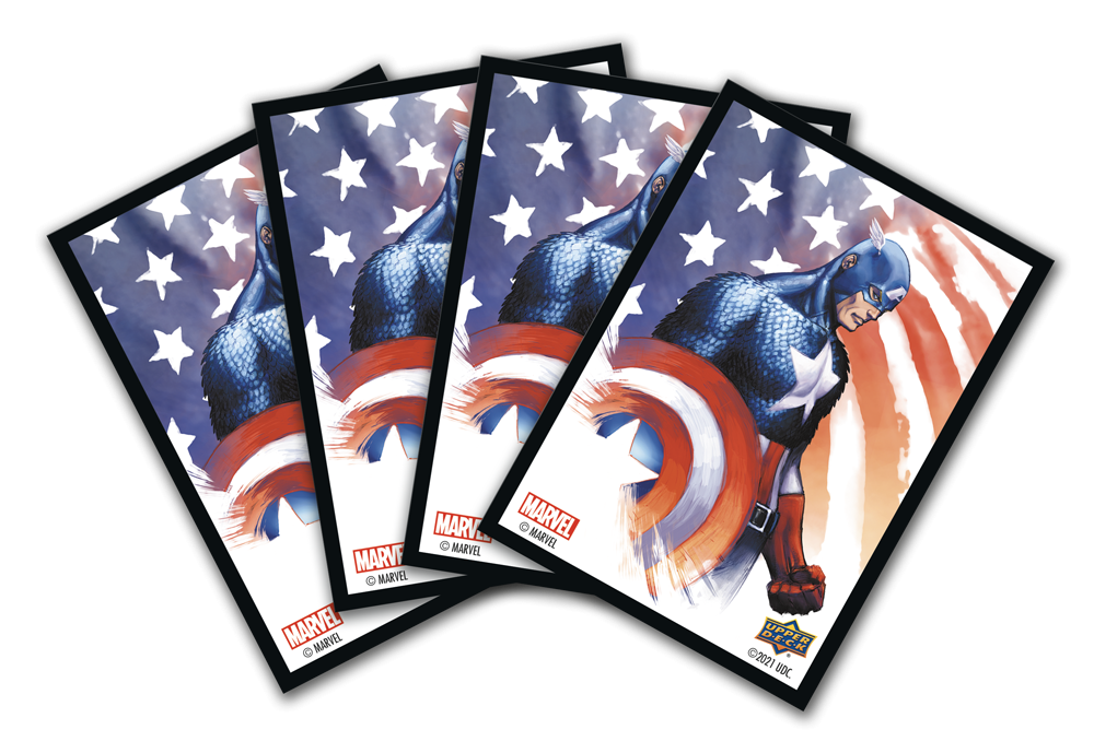 Marvel Captain America Sleeves (65 Count) | Gamers Paradise