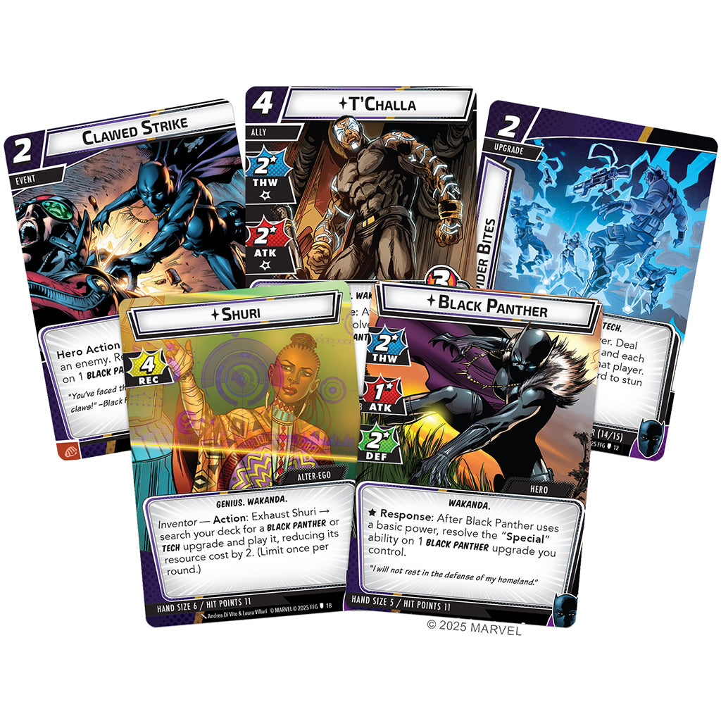 MARVEL CHAMPIONS: THE CARD GAME - BLACK PANTHER HERO PACK (PREORDER) | Gamers Paradise