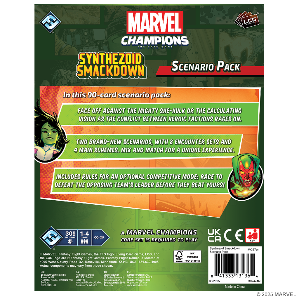 Marvel Champions: The Card Game - Synthezoid Smackdown Scenario Pack | Gamers Paradise