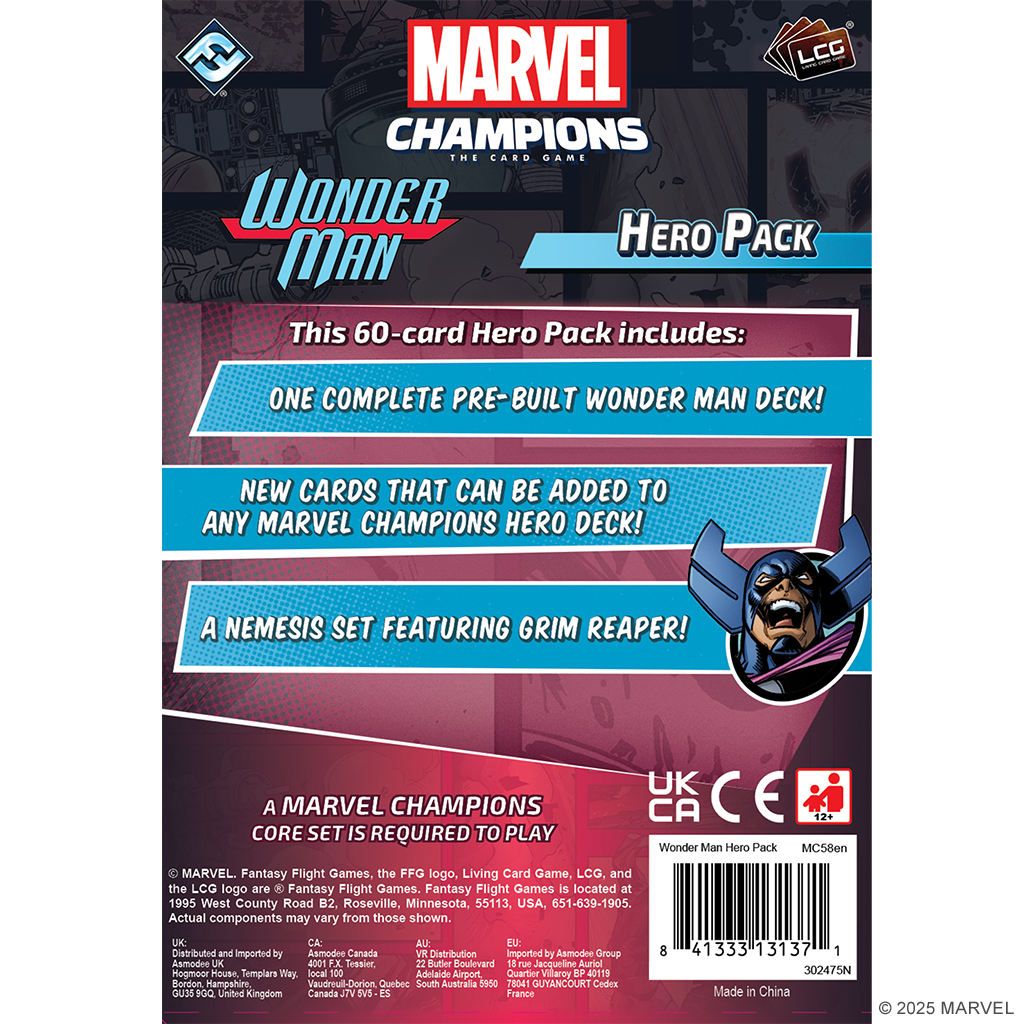 MARVEL CHAMPIONS: THE CARD GAME - Wonder Man Hero Pack | Gamers Paradise