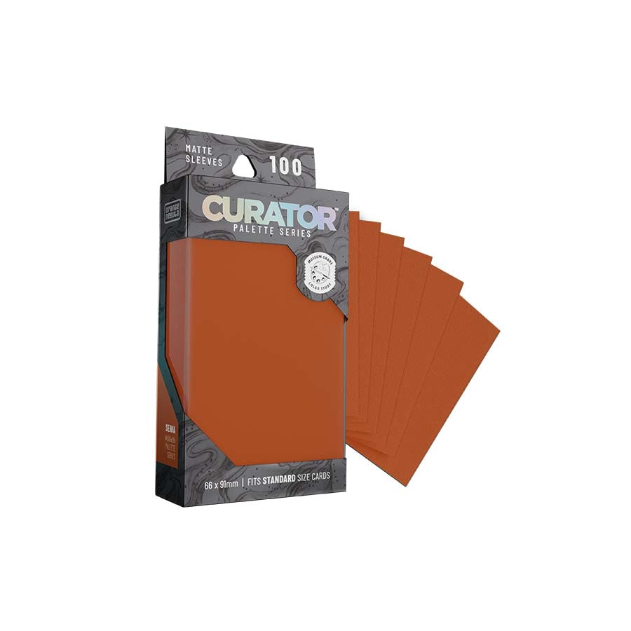 ORANGE NEBULA: CURATOR: PALETTE SLEEVES: SIENNA (RED) (100CT) | Gamers Paradise