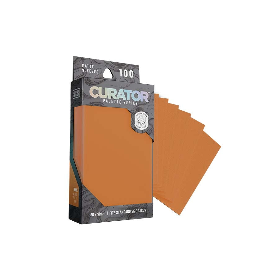 ORANGE NEBULA: CURATOR: PALETTE SLEEVES: OCHRE (ORANGE) (100CT) | Gamers Paradise