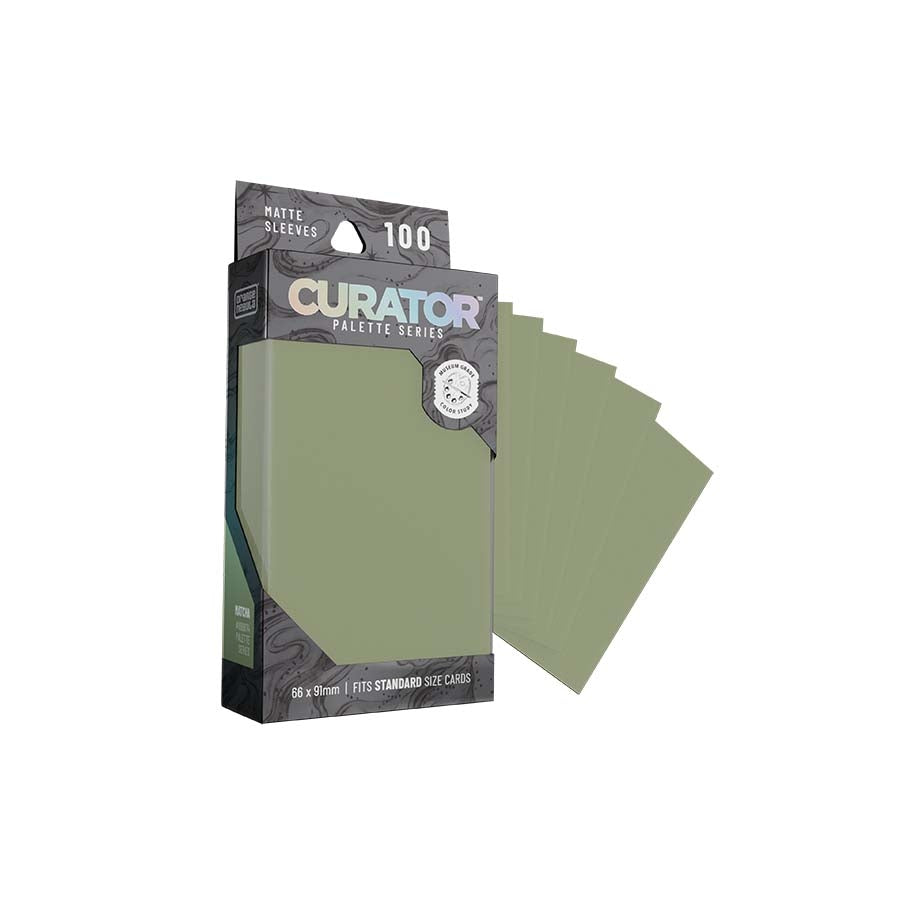 ORANGE NEBULA: CURATOR: PALETTE SLEEVES: MATCHA (GREEN) (100CT) | Gamers Paradise