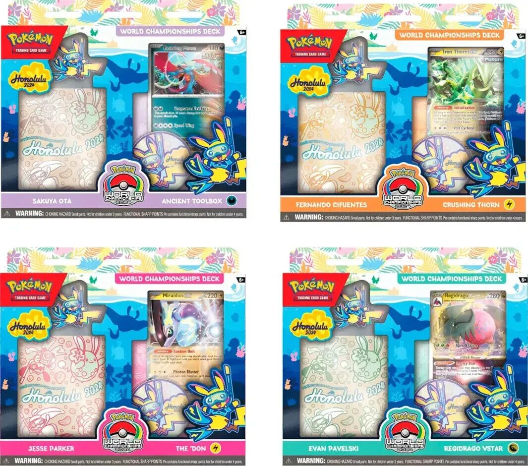 POKEMON TCG: 2024 WORLD CHAMPIONSHIP DECKS (8CT) | Gamers Paradise