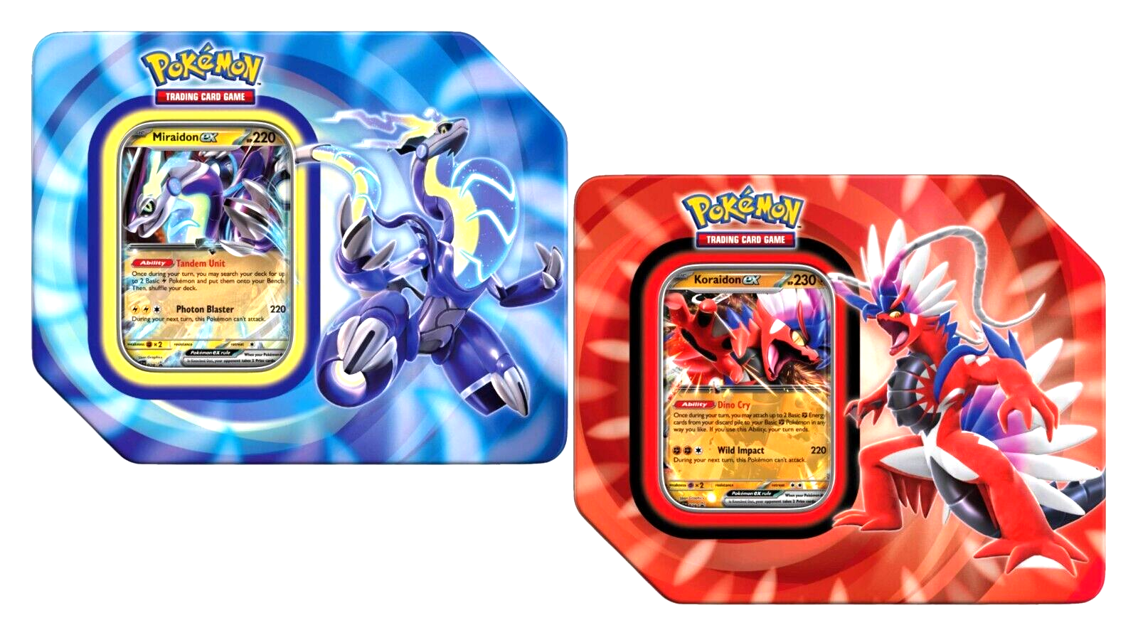 miraidon booster box Miraidon/Koraidon Ex Tin – Gamers Paradise
