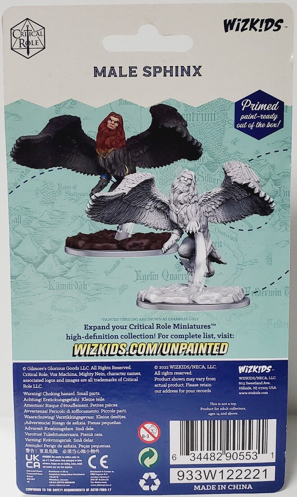 CRITICAL ROLE UNPAINTED MINIATURES: MALE SPHINX | Gamers Paradise