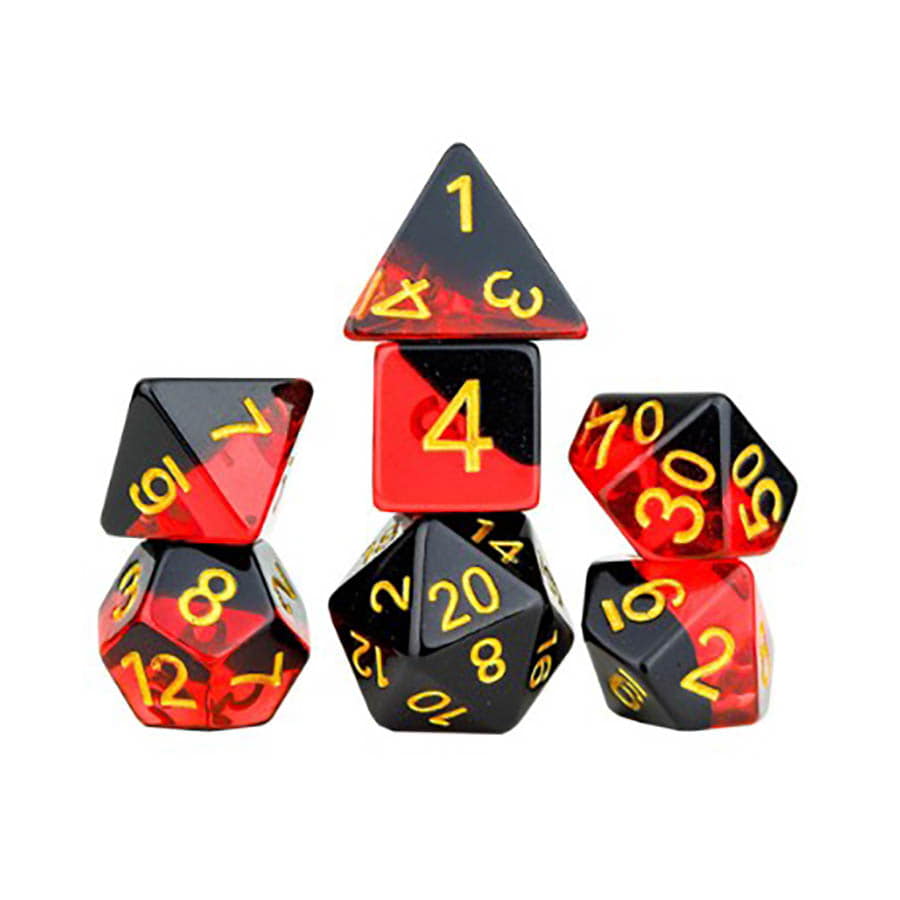 SIRIUS DICE: 7CT POLY DICE SET: BRIMSTONE | Gamers Paradise